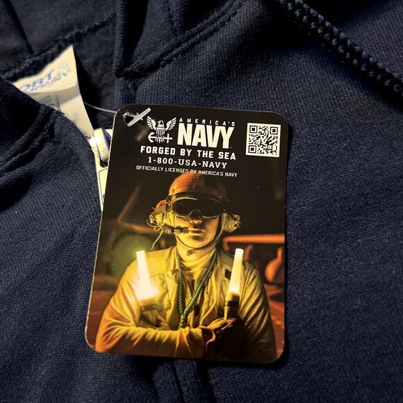 US Navy Hooded Jacket Core Fleece Size Medium NWT Military Style - Picture 3 of 7